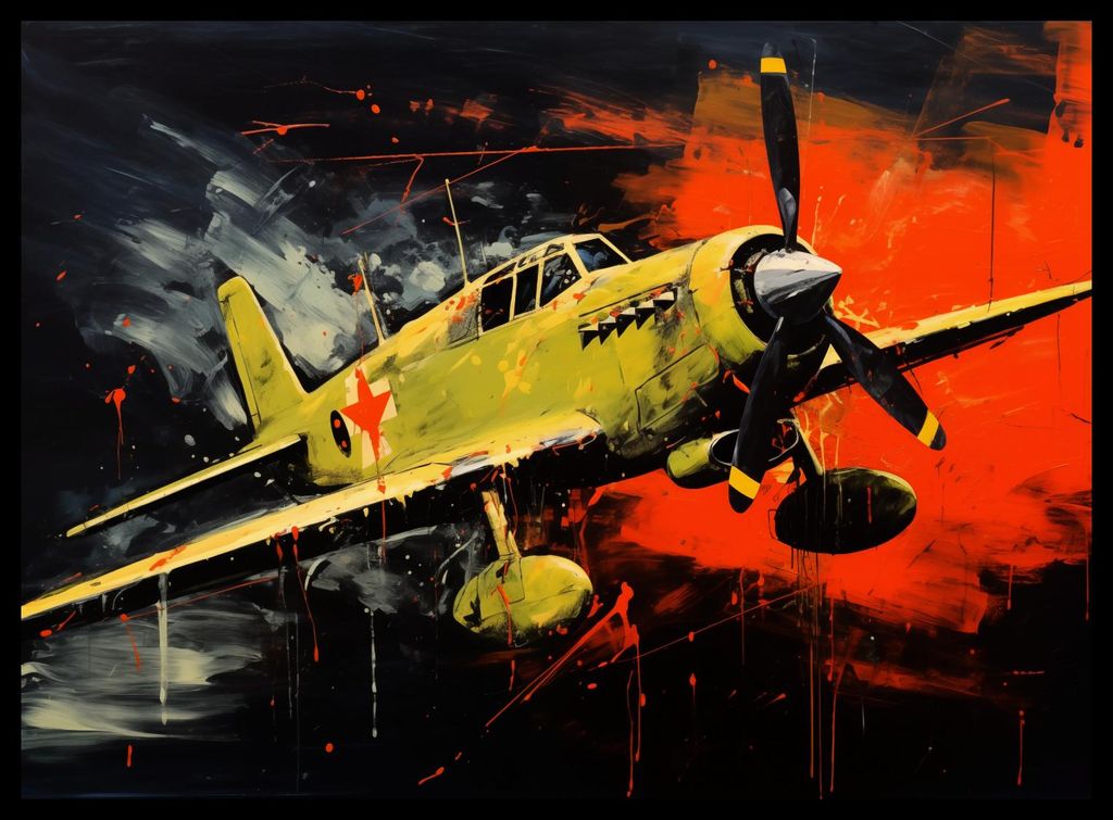 Plakat 55x40cm Bunter Durchflug