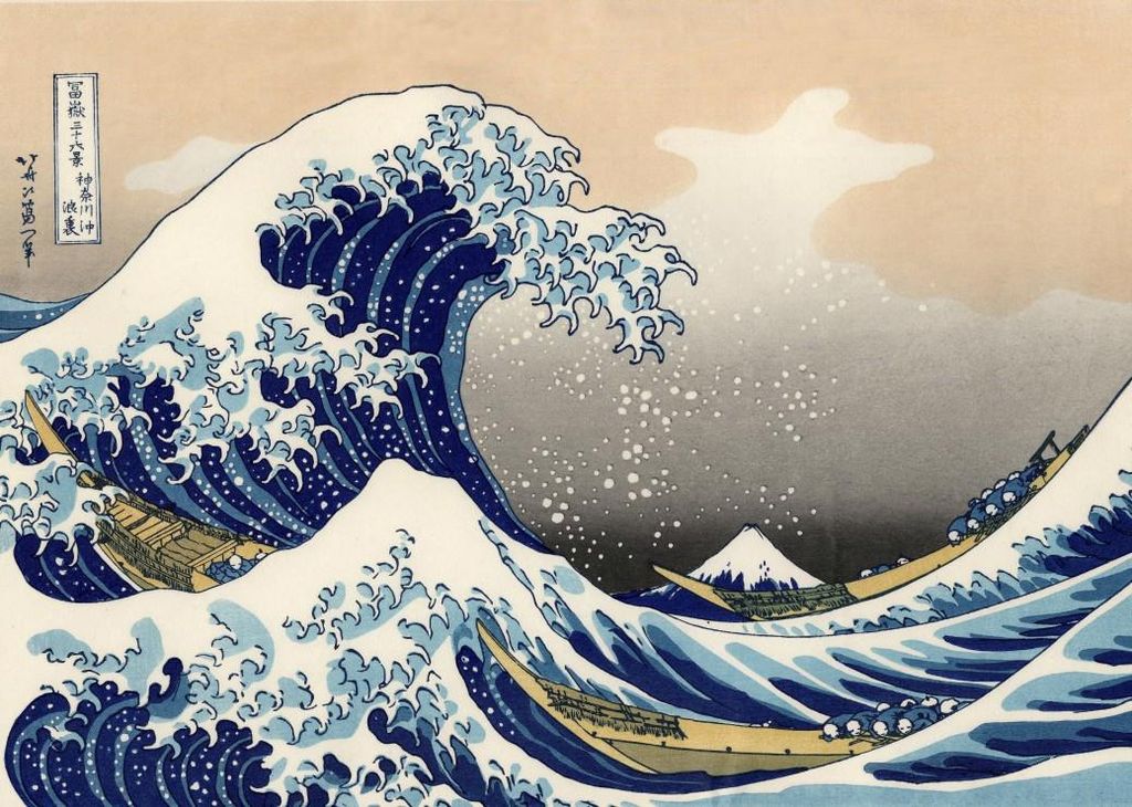 Grafika Puzzle Hokusai - Die große Welle vor Kanagawa - 500 Teile