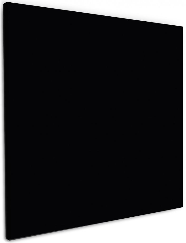Wallario Premium Leinwandbild Schwarz in Größe 50 x 50 cm Produktbild 