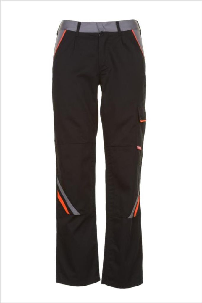 Planam Bundhose Visline, Gr. 64 schwarz/orange/zink Produktbild 