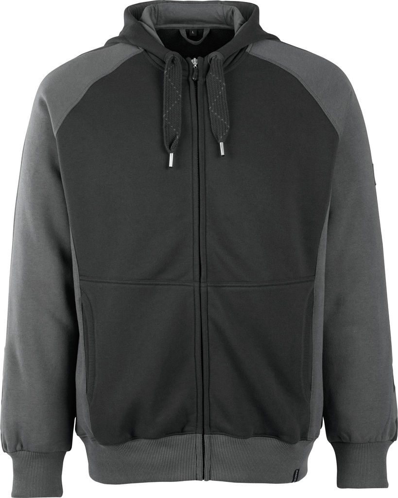 MASCOT Wiesbaden Kapuzensweatshirt Größe 4XL, schwarz/dunkelanthrazit | Packung (1 Stück)