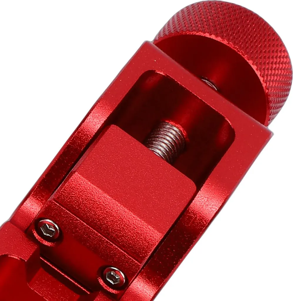 Strumento per misurare la distanza tra gli elettrodi delle candele con 32 lame, sensore in acciaio, misura la distanza tra gli elettrodi delle candele della maggior parte dei connettori filettati da 10 mm, 12 mm, 14 mm e 16 mm. Rosso - 3