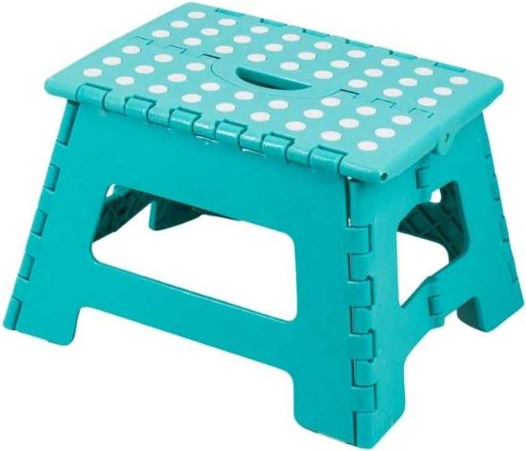 Klapptritt (Kunststoff) - faltbar (Blau)