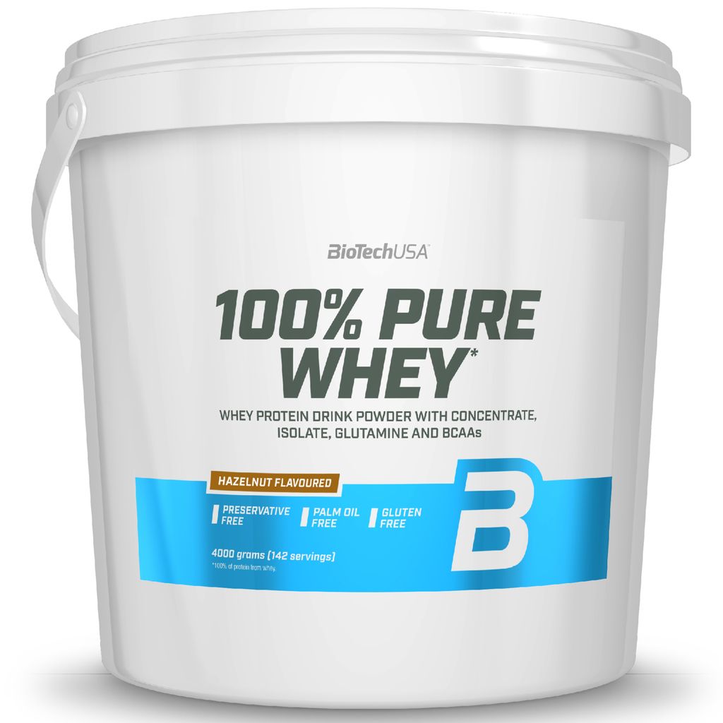 BioTech USA 100% Pure Whey 4000 g nocciola / Proteine del Immagine del prodotto 
