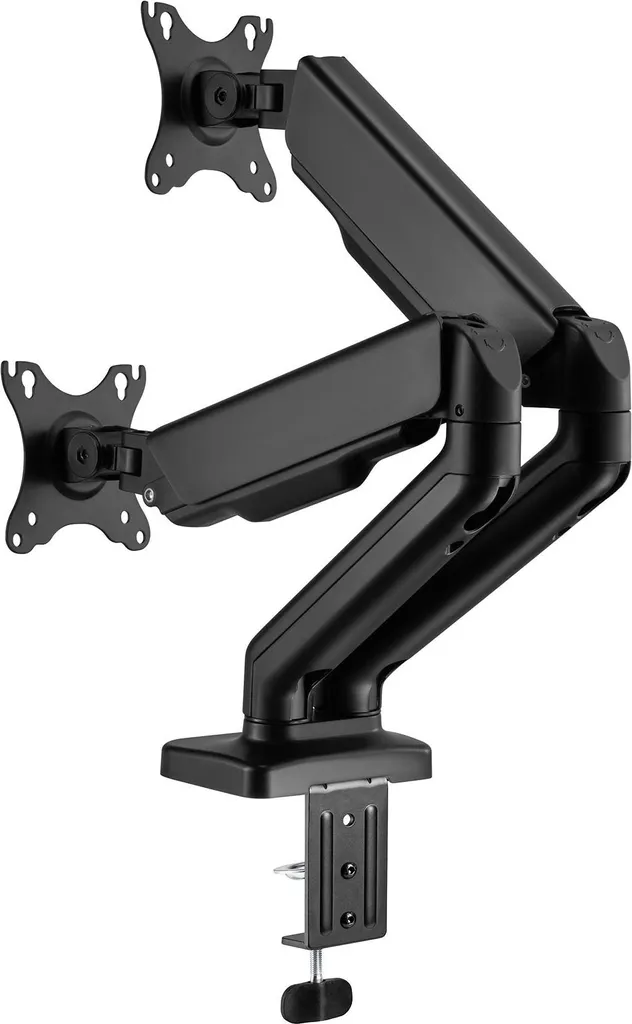 Support de Bureau pour 2 Moniteurs de 17 à 32 Pouces Double Bras Noir - 4