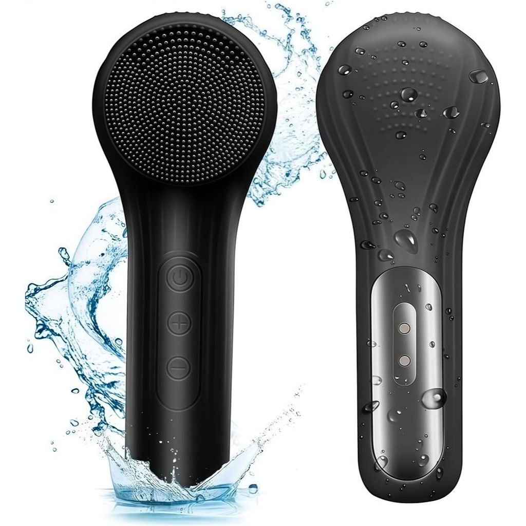2-in-1 wiederaufladbare gesichtsreinigungsbürste, silikon, Produktbild 