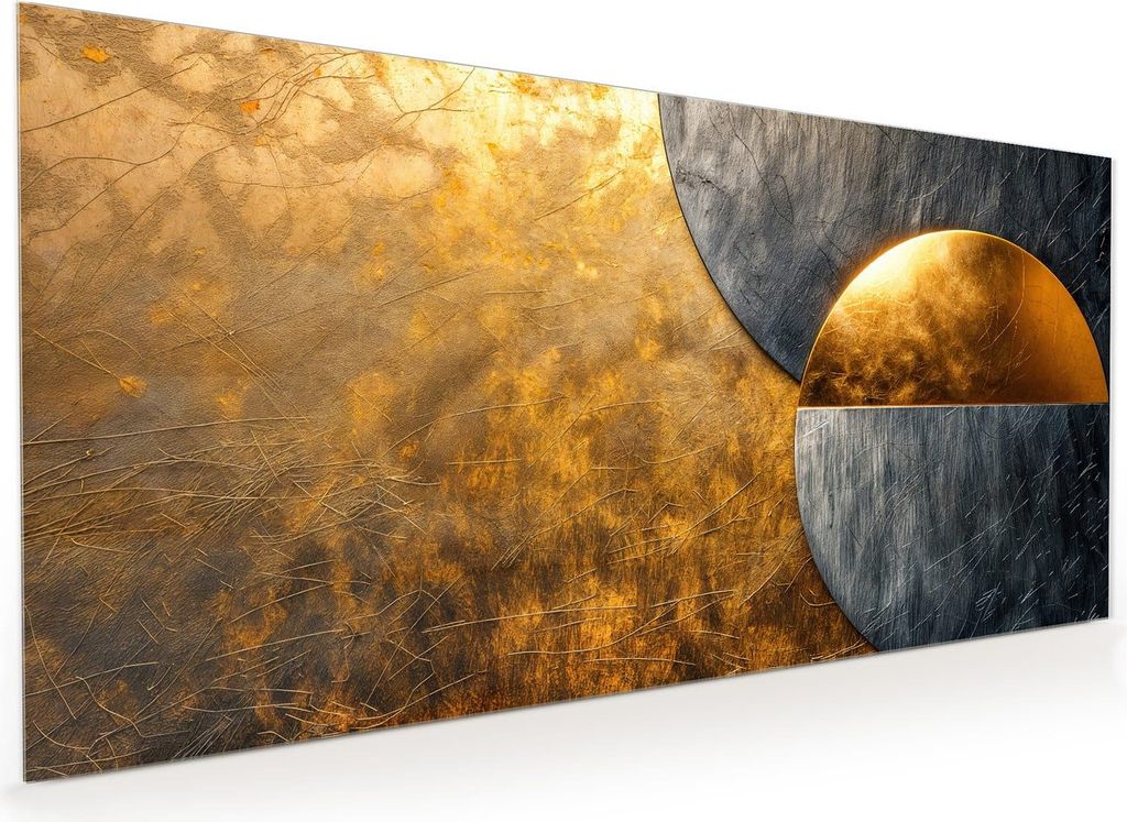 Küchenrückwand Spritzschutz Glas mit Motiv Abstrakte Kreise 40 x 40 cm