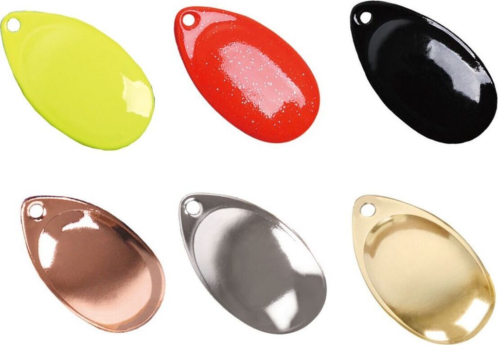 Paladin Spinnerblatt - 5 Spinnerblätter, Modell:orange, Länge / Gewicht:2.3cm - 1.5g