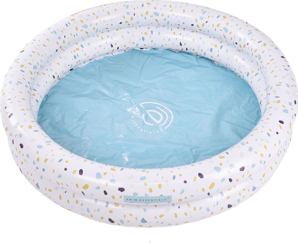 Swim Essentials Swimming Pool 100 cm Terrazzo Weiß 100 x 17 Produktbild 