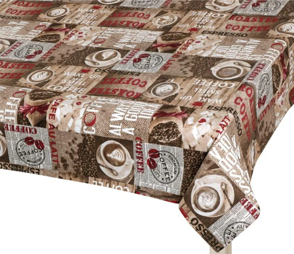 Tovaglia EMA - 70x70 cm - Marrone,Rosso