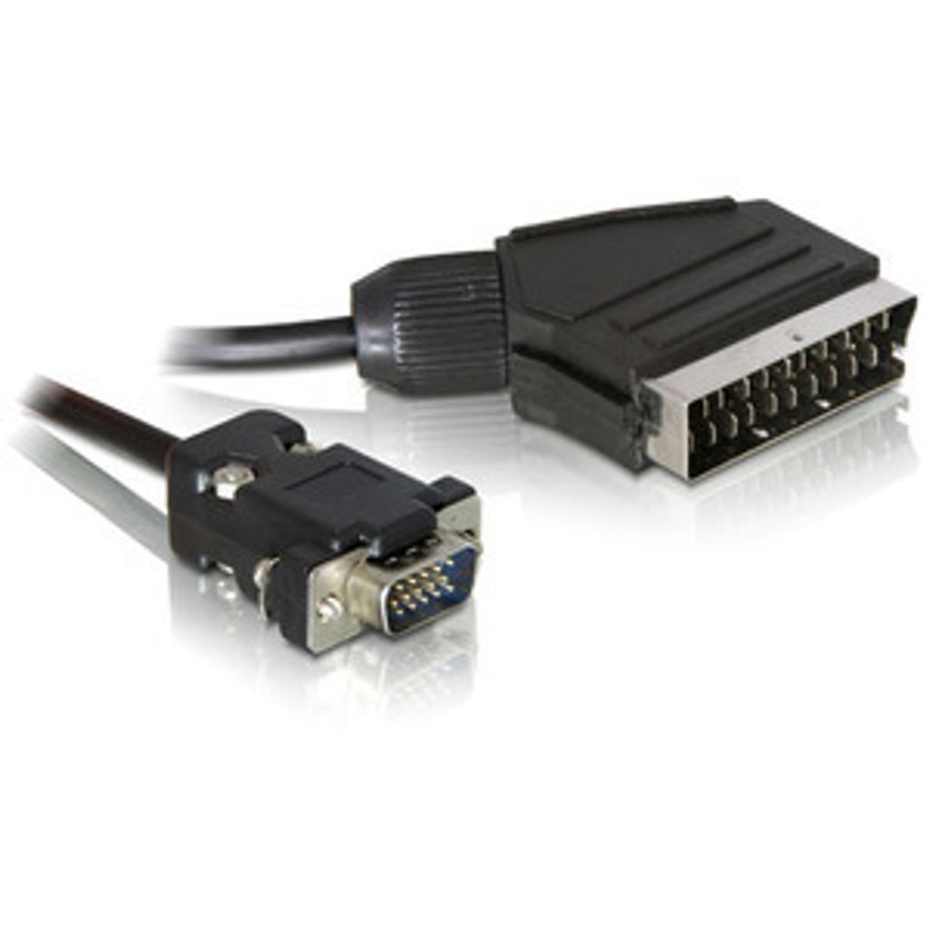 Delock 65028 Videokabel-Adapter - Kabel - Digital / Display / Video / Video / Analog DELOCK Kabel 2 m - Schwarz