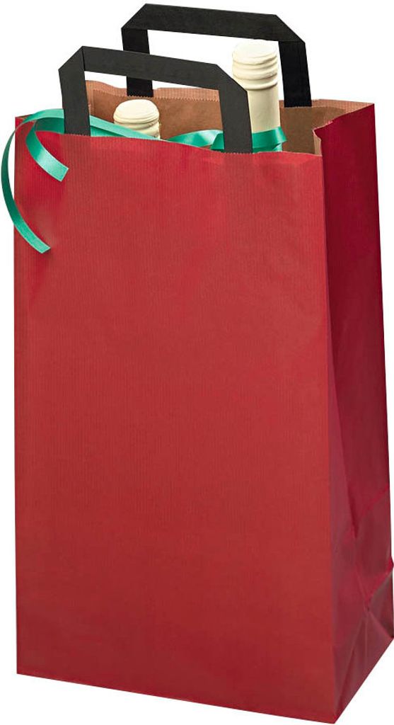 50 VP Papier-Tragetaschen Topcraft rot 40,0 x 45,0 cm