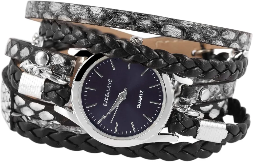Orologio Donna Bracciale Avvolgente Ecopelle e Metallo | Eleganza Italiana