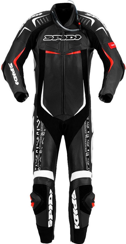 Spidi Track Wind Replica Evo 1-Teiler Motorrad Lederkombi Grösse: 46, Farbe: Schwarz/Weiß
