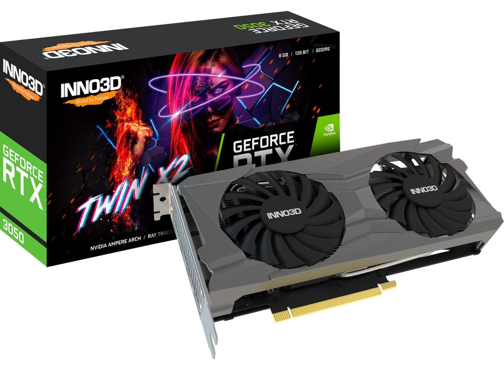 Inno3D N30502-06D6-1880VA60 Geforce RTX 3050, ATX, 6 GB, GDDR6, 96-bit