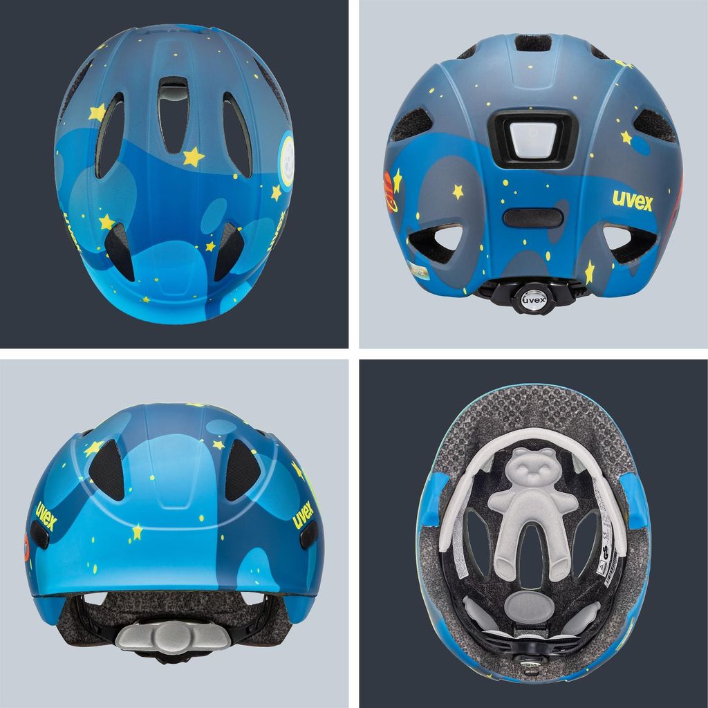 Casque Vélo Enfants Uvex Oyo Ocean Blue - Taille 45-50 Cm, Ajustable, Certifié, Sécurité 2027