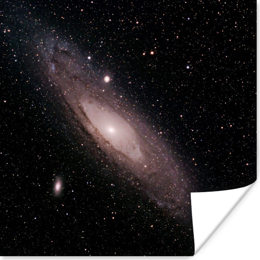 MuchoWow Poster Die Milchstraße am Sternenhimmel 100x100 cm - Babyzimmer