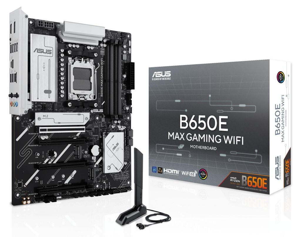 ASUS B650E MAX GAMING WIFI AMD B650 Sockel AM5 ATX Produktbild 