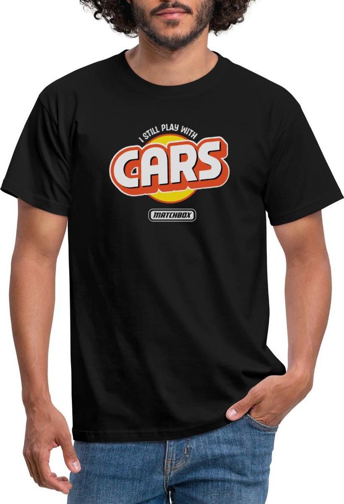 Spreadshirt Matchbox I Still Play With Cars Design Männer T-Shirt, XL, Schwarz