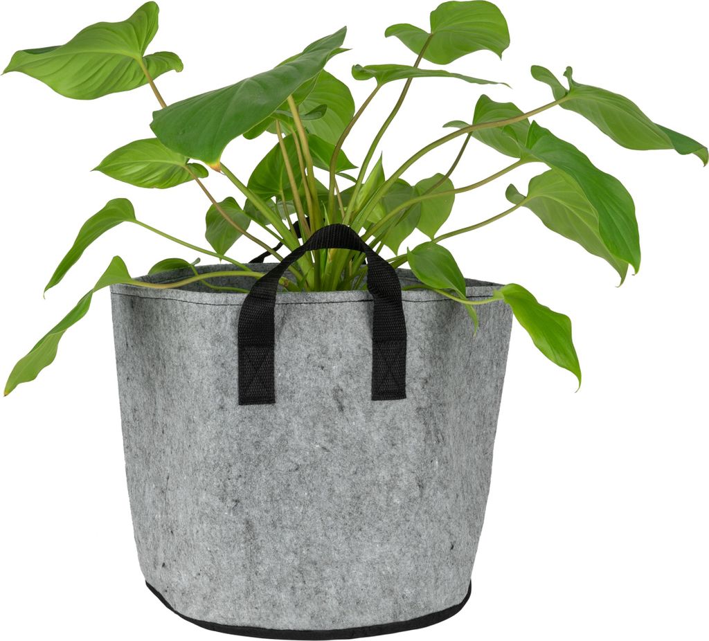 QUVIO Pflanztasche mit Griffen - Pflanzgefäß - Gartenarbeit - Pflanzenhalter - Balkonpflanzer - Anzuchttasche - Pflanztasche - Anzuchttasche - An...