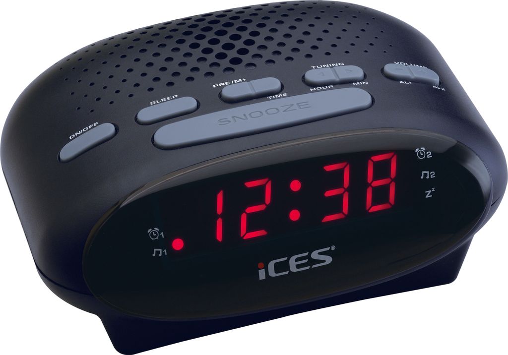 LENCO ICR-210 FM-Uhrenradio & Radiowecker. schwarz Produktbild 