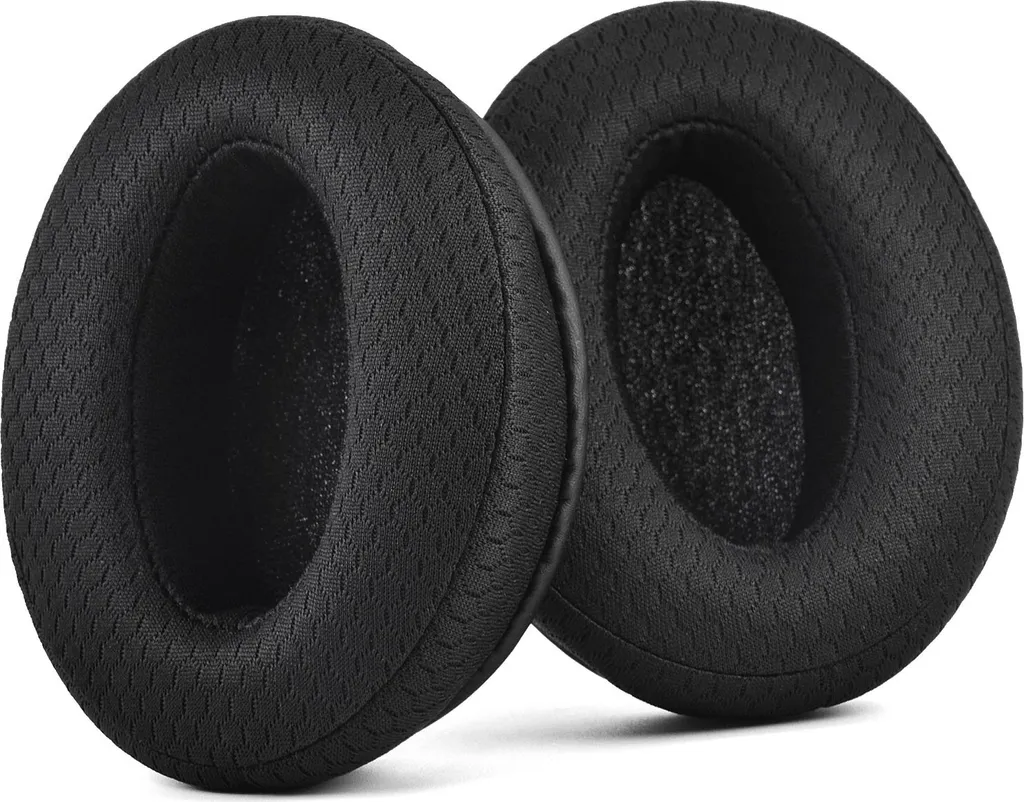 INF Compatibile con cuscinetti auricolari - Rete da calcio nera per Sennheiser serie HD