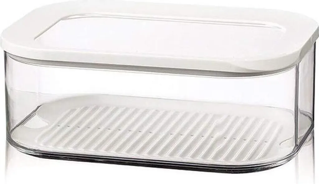 Mepal Modula Set 4 Contenitori Formaggio 2000ml Bianco - Organizzazione Frigo