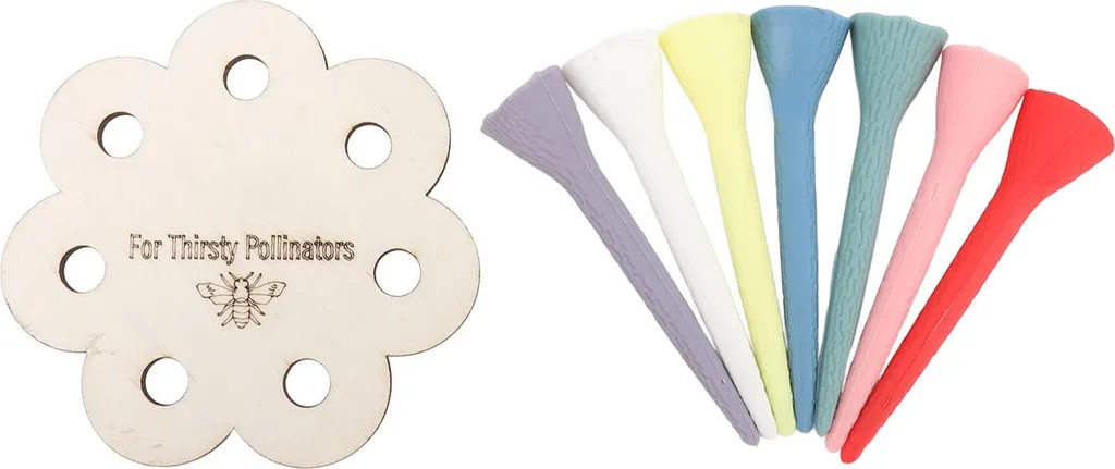 Bee Drinking Cup 7 Fori - Fontana per Api Mini in Calce e PVC Colorata