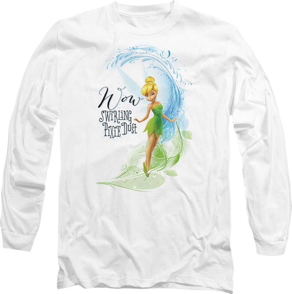 Disney Fairies - "Wow Swirling Pixie Dust" T-Shirt für Herren/Damen Uni TV14696 (S) (Weiß)