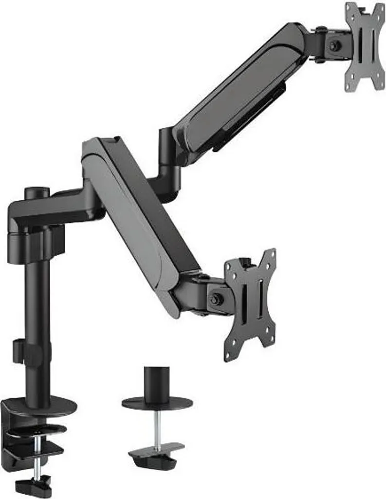Bras de montage double écran HDWR SolidHand-AS02 avec support à ressort