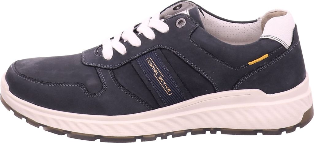 Camel Active Herrenschuhe sportlicher Schnürer Blau Freizeit, Schuhgröße:47 EU
