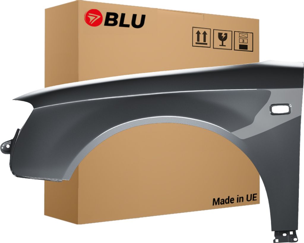 BLU Kotflügel Passend für Audi A4 B7 LZ7S Links Grau DaytonaGrau | 2004-2008 | Vorderseite Vorne | Lackiert | Einbaufertig