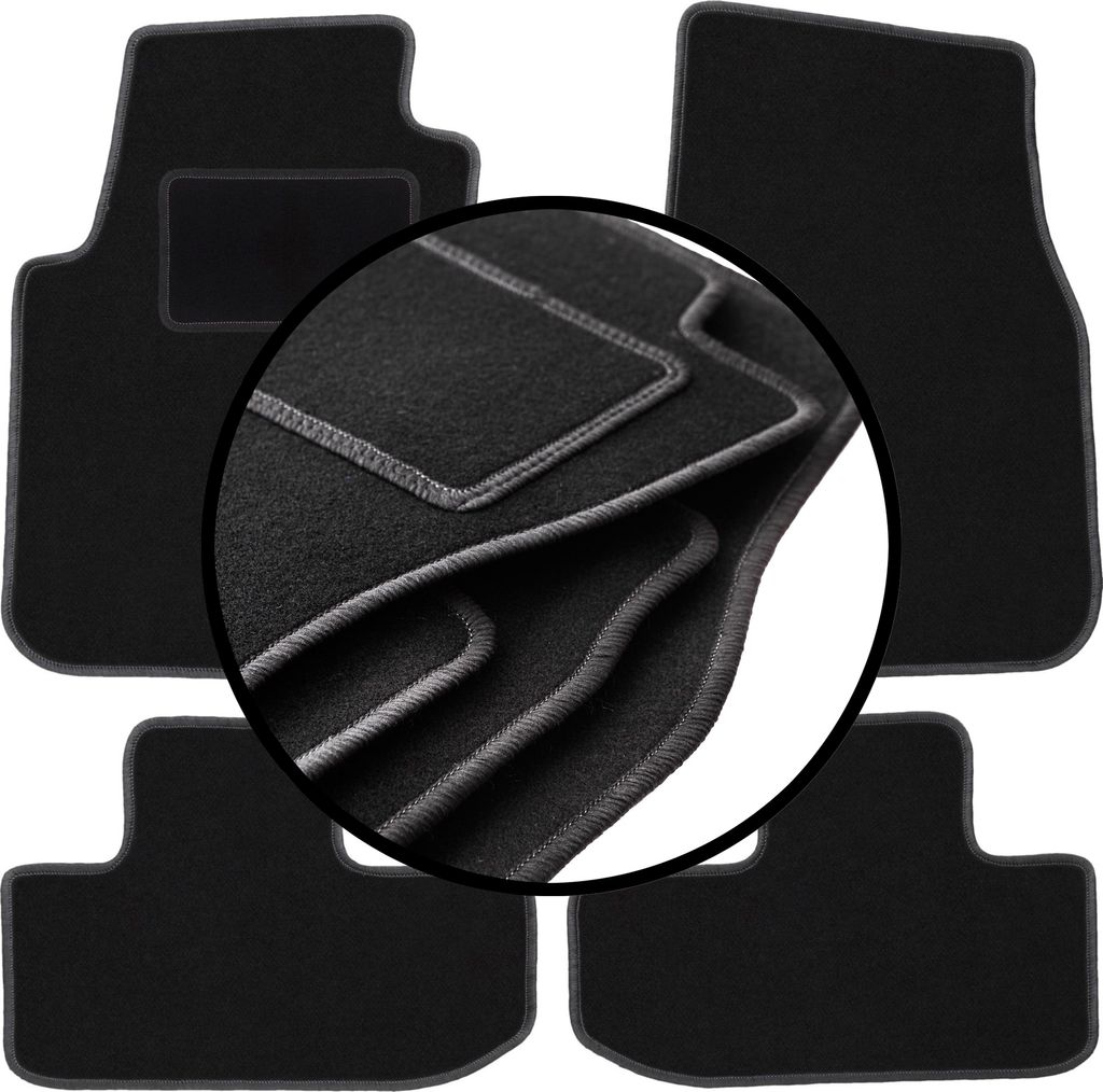 Komplettset Veloursmatten für: Dodge Challenger III Coupé (2008-)