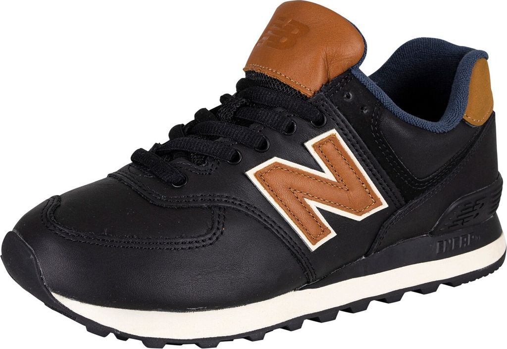 New Balance 574 Ledertrainer, Schwarz 42 EU Produktbild 