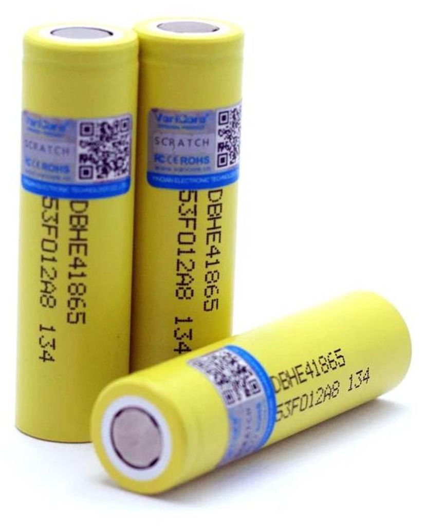 18650 Li-Ion Akku - HE4 2500 mAh 3,7 V - Hochstrom 20–35 A - Wiederaufladbar - Für Elektrowerkzeuge - 3er Pack