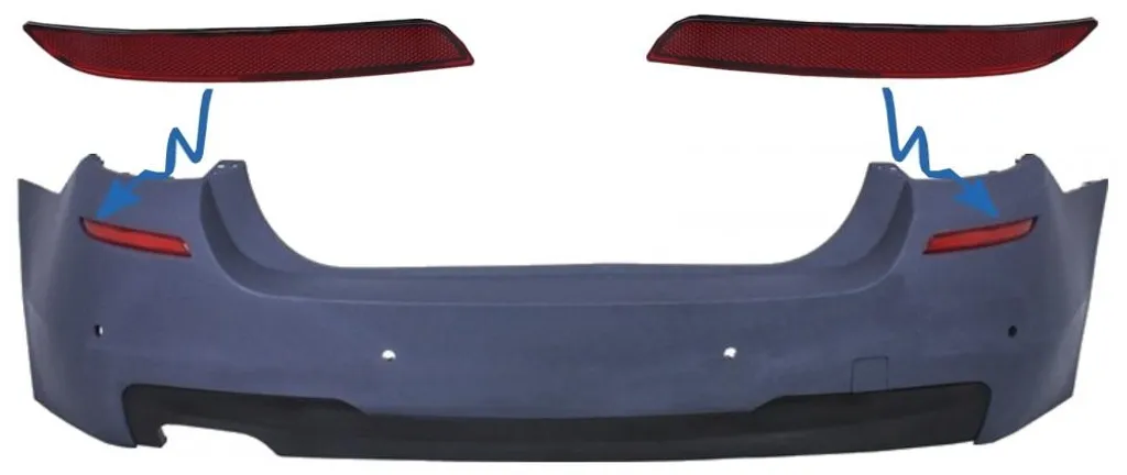 Catadioptre Arrière pour BMW F10 Berline avec Pare-chocs Pack M-Tech