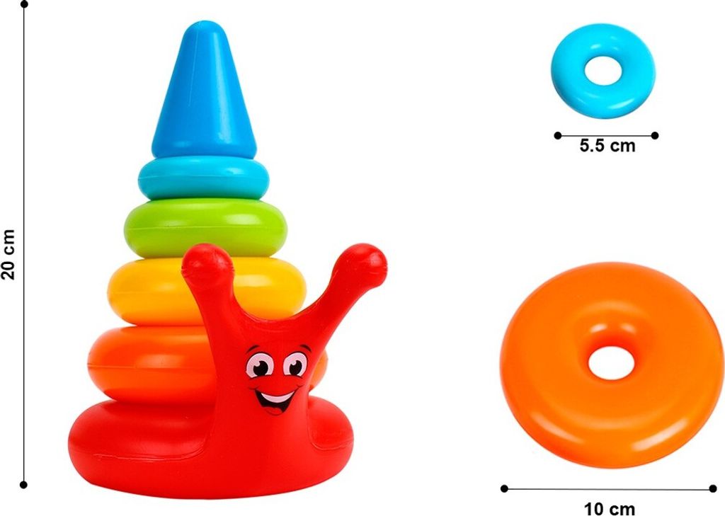 TECHNOK Pyramidenpuzzle für Kleinkinder 5255 Produktbild 