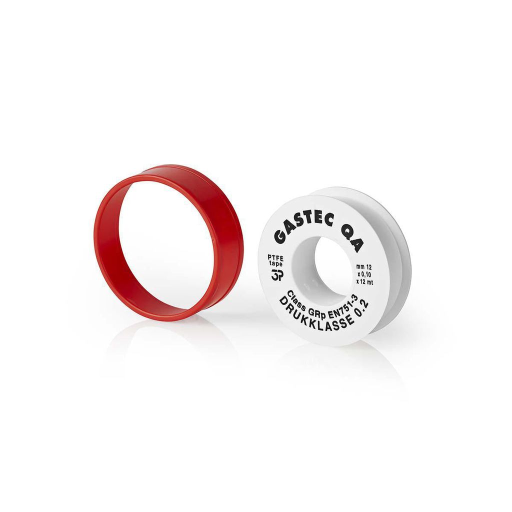 Nedis Tread Seal PTFE-Band / 12.00 m / Vorrichtung: Verbindung / Red / Weiss