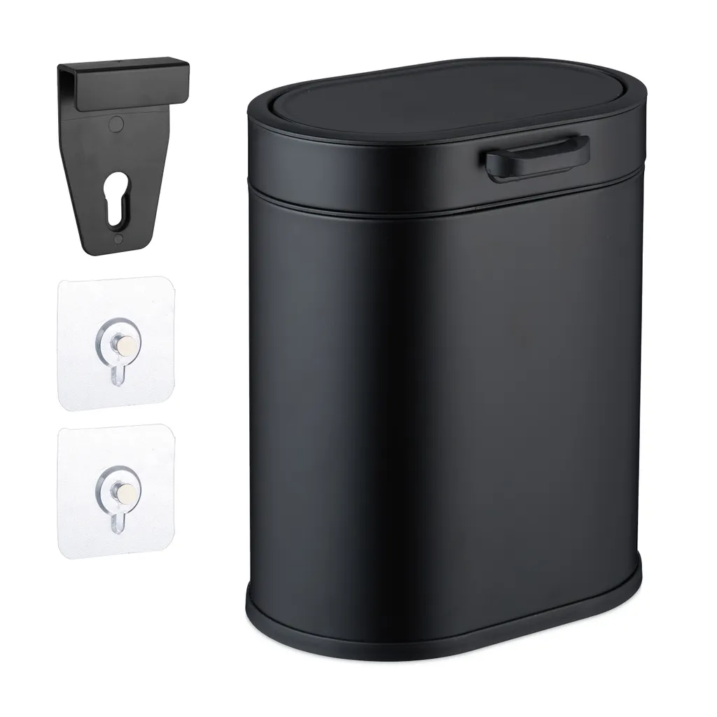 Collecteur de déchets suspendu 5 litres pour meuble de cuisine Relaxdays