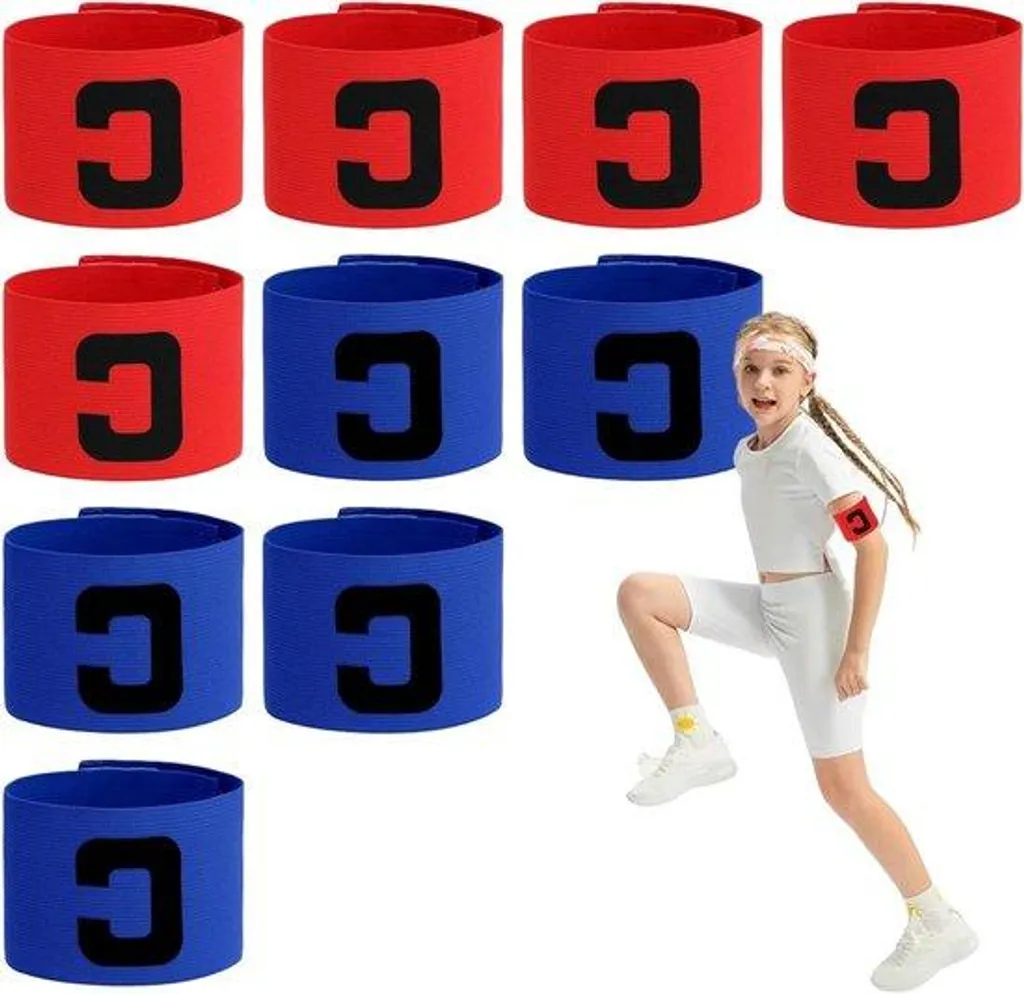 Brassard de Capitaine Anti-Glisse pour Enfant - Pack de 10 Multisports