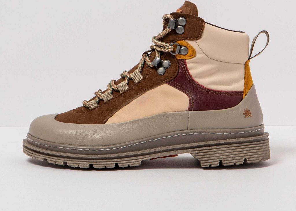 Art Schnürstiefel Herren/Damen 1896 NYLON CREAM-SESAME/ BIRMINGHAM Bunt