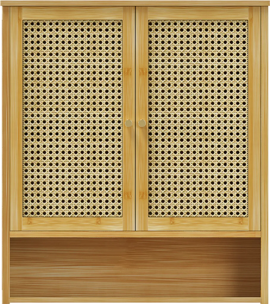 Armadietto Pensile Wisfor in Bambù: Mobile da Bagno Design Scandinavo - 9