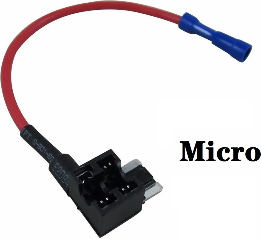 Sdoppiatore Fusibili Auto 12V 10A Micro/Mini/Standard ATM APM