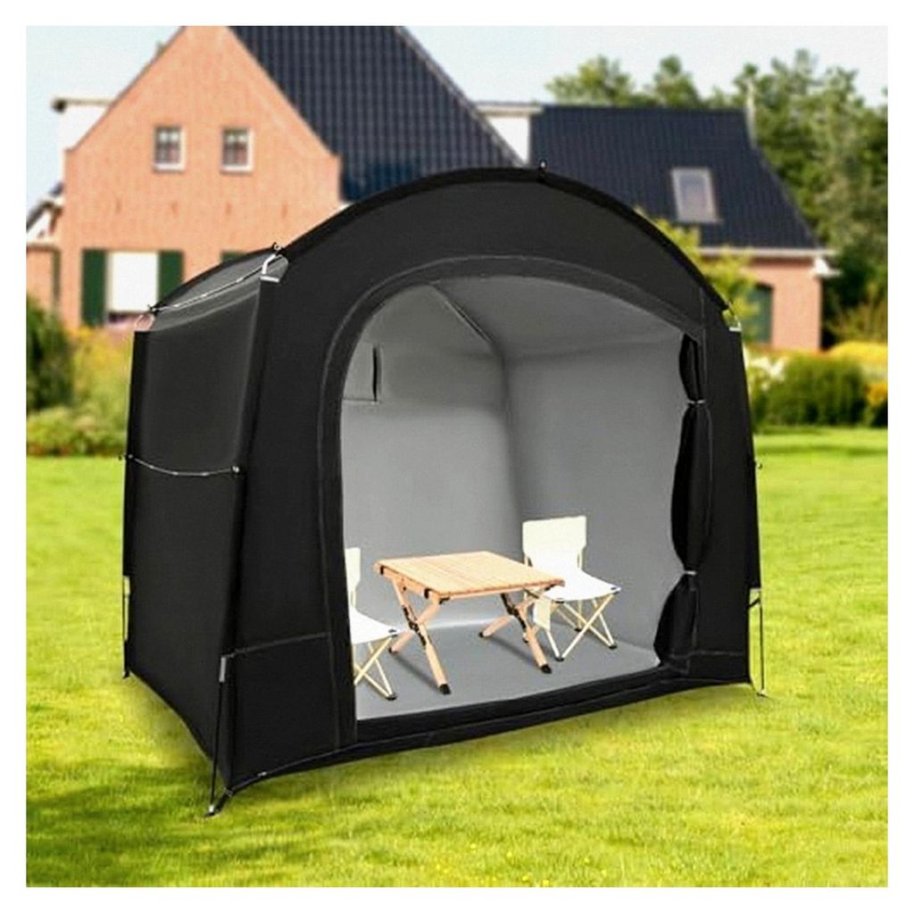 Multifunktionszelt für Fahrräder und Camping mit Tragetasche aus 210D Oxford-Stoff und Belüftungsfenster - Geeignet für die Aufbewahrung im Fre...