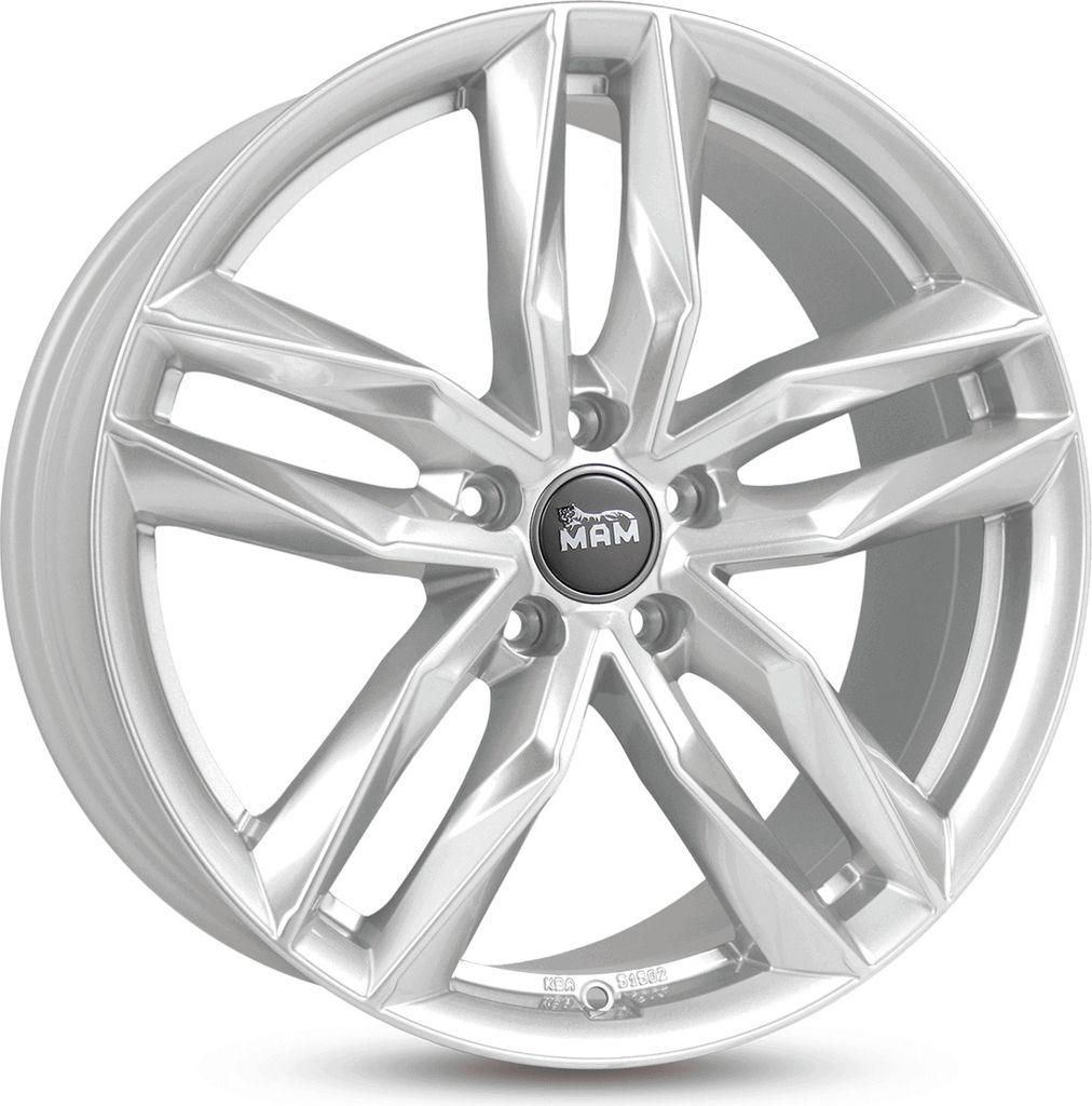 19 Zoll MAM RS3 5x114,3 ET45 Alufelgen SILVER PAINTED