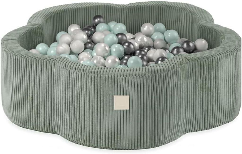 MISIOO Bällebad für Kinder 95x30 cm - 400 Bälle (6cm) - Produktbild 