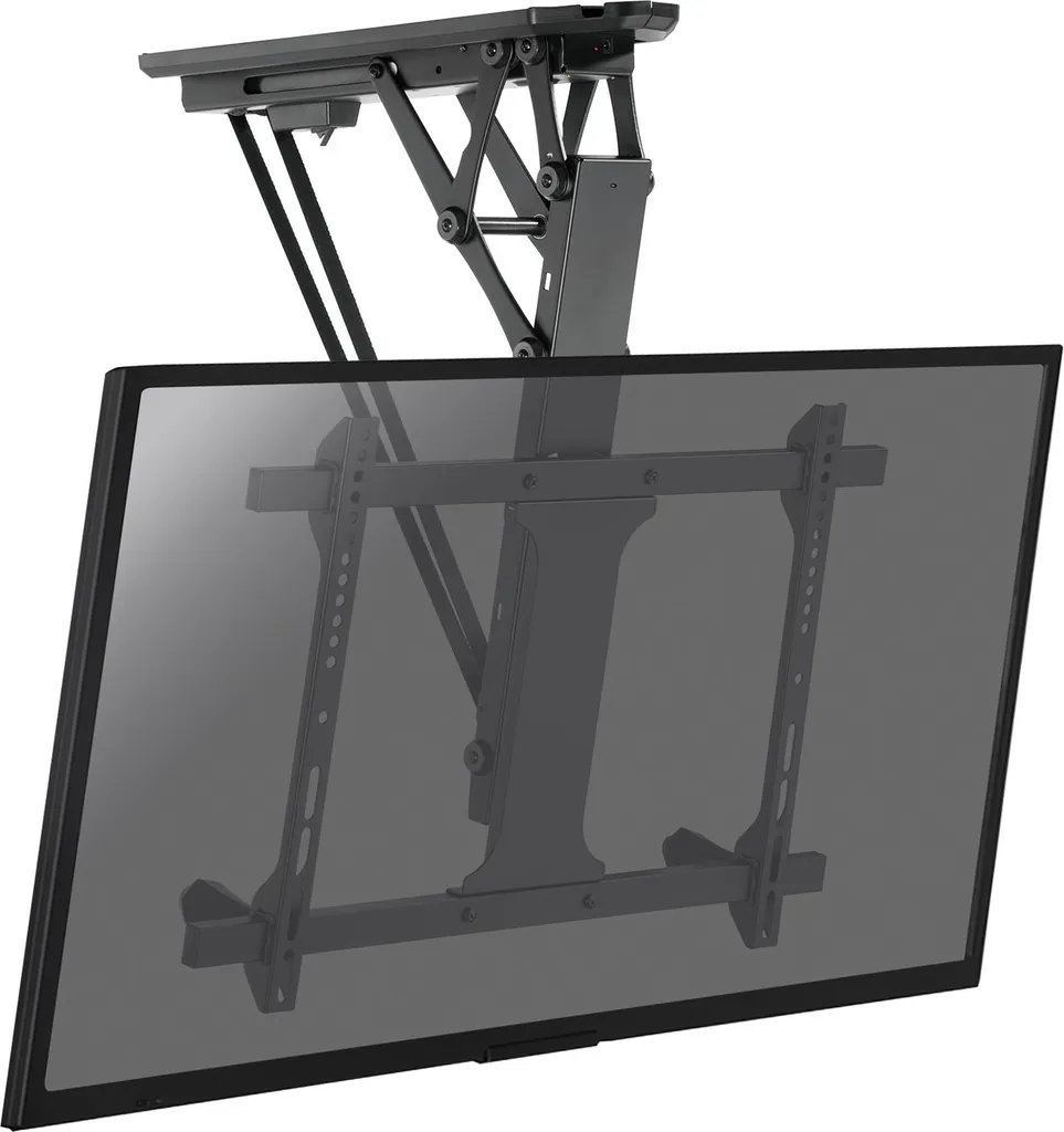 Support plafond motorisé TV 32-70 pouces escamotable connecté WiFi