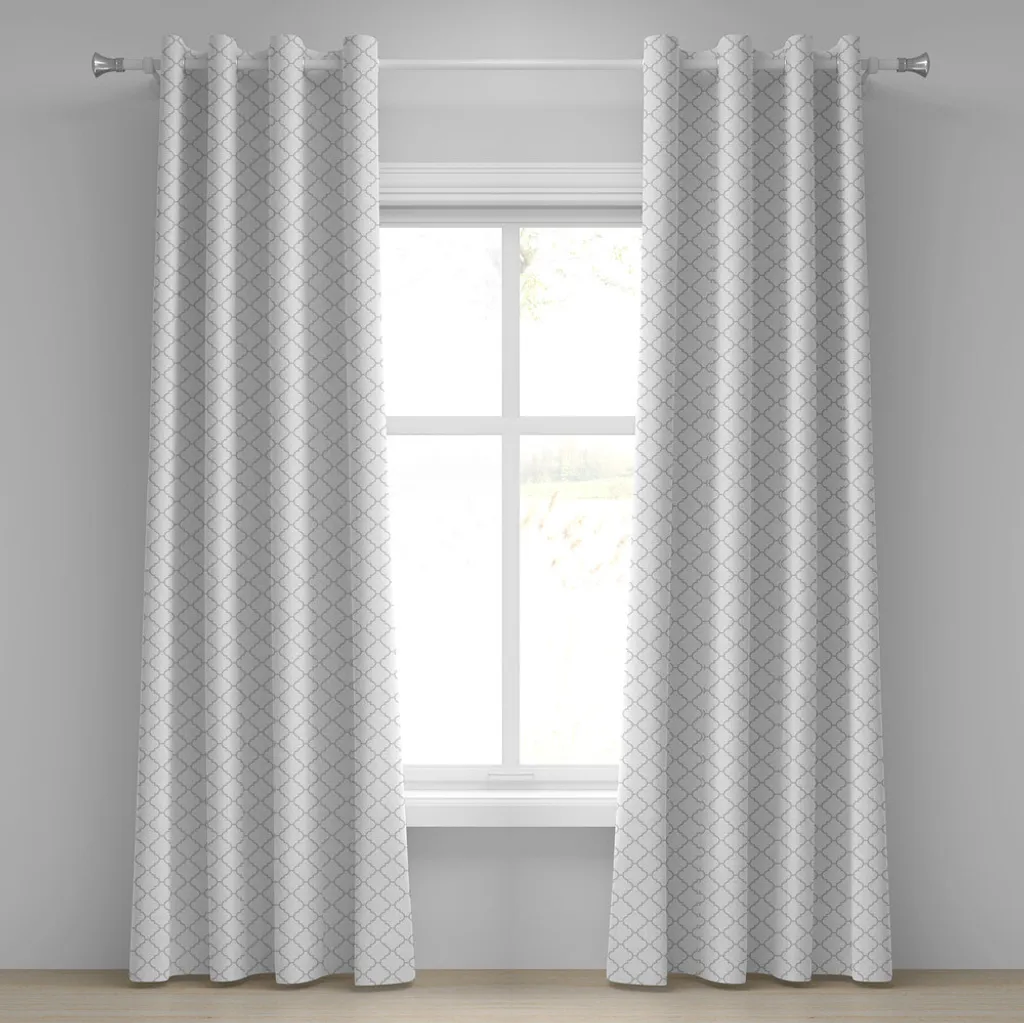 Tenda Geometrica ABAKUHAUS 280x245 - Bianco e Grigio per Soggiorno