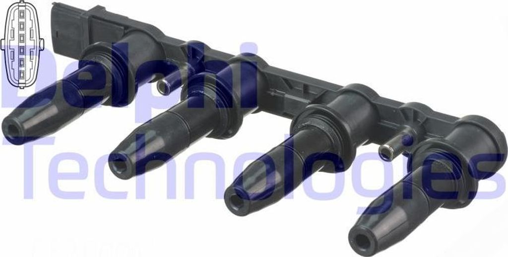 DELPHI CE20009-12B1 Zündspule OE 71739725 kompatibel mit Alf. 159, Croma, Stilo, Astra G, Astra H, Astra (A04), Corsa D, Insignia, Meriva, Signum,...