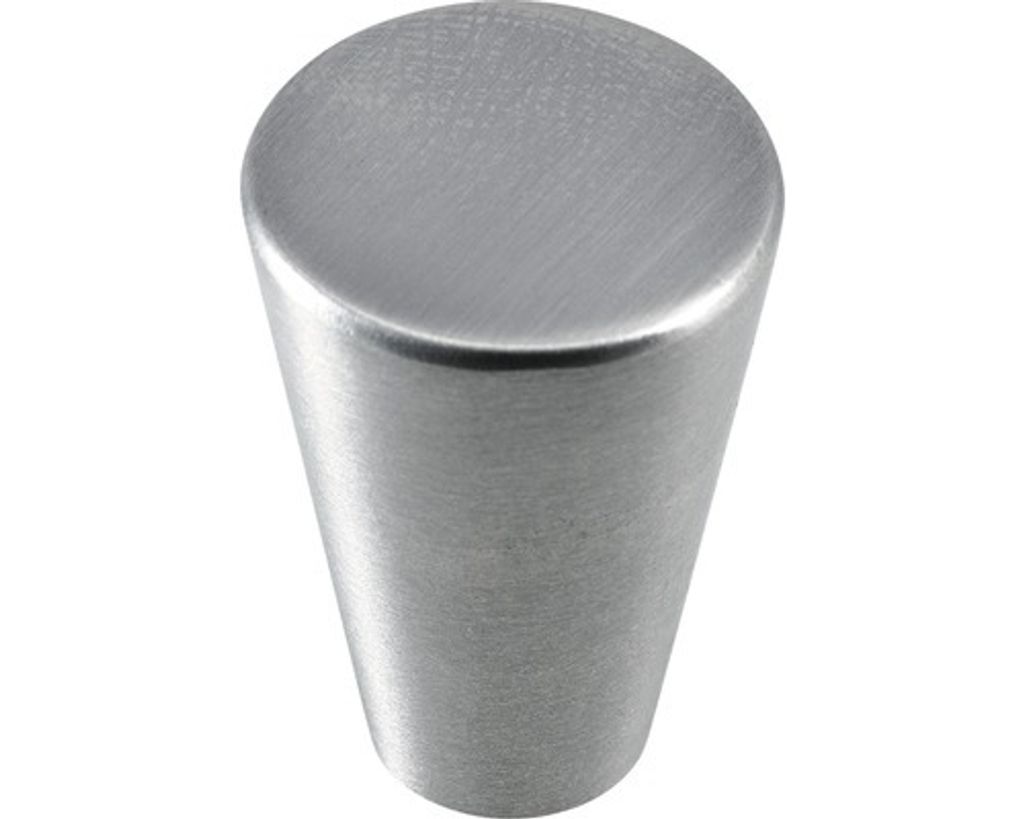 Hettich Möbelknopf Zinkdruckguss Edelstahl-Optik Ø 20,0 mm - 1 Stück